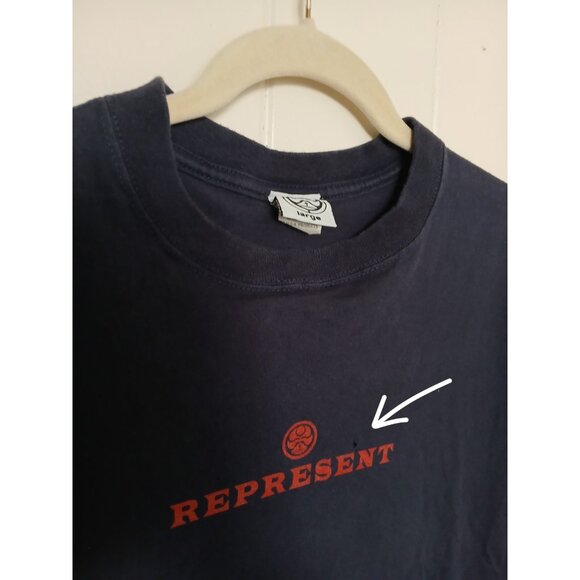 Vintage Y2K Hawaiian Island Creations Mens T-Shirt Large Kamehameha Statue Navy* - Picture 8 of 11